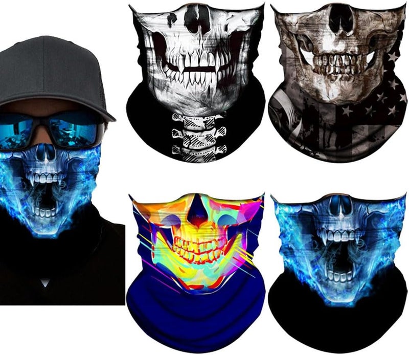 SIDAZON Neck Gaiter Mask,UV Protection Bandana Gator Face Cover Covering Mask,Tube Scarf,Neck Warmer Balaclava,Headband - Image 1